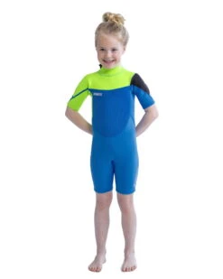 Jobe Boston Shorty 2mm Neoprenanzug Kinder Lime/Blau