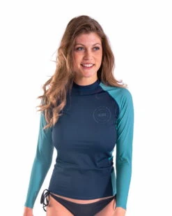 Jobe Rash Guard Longsleeve Damen Midnight Blau