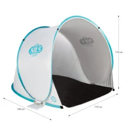 Nils Camp Wurfzelt 140cm Strandmuschel -Prolimit Verkäufe NC3173 GRAY TURQUOISE MAXI 13 1280x1280