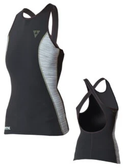 Mystic Diva Thermal Tank Top Women Grey