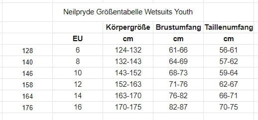 Neilpryde Dolphin 3/2 BZ Fullsuit Kinder Neoprenanzug 5 Neilpryde Dolphin 3/2 BZ Fullsuit Kinder Neoprenanzug – Bild 3